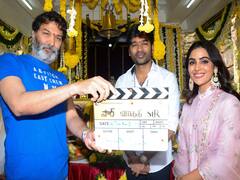 Vaathi pooja stills: தனுஷின் 'வாத்தி’ படத்தின் பூஜை ஸ்டில்ஸ்...!