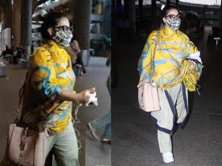 Watch: कंधे पर बैग लिए एयरपोर्ट पर भागती दिखीं Kajol, यूजर्स ने बना डाला मजाक