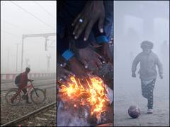 ठंड बढ़ने के बाद अब अलाव बना लोगों का सहारा, उत्तर भारत के हालात को बयां करती तस्वीरें