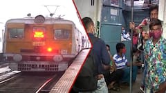 Local Train Service: অফিস টাইমে ৫০ শতাংশ! ঢাকুরিয়া ষ্টেশনে শিয়ালদাগামী একটি ট্রেনে উপচে পড়া ভিড় | Bangla News