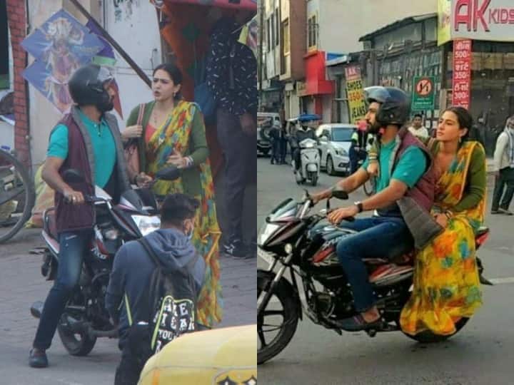 Sara Ali Khan-Vicky Kaushal in Indore: बॉलीवुड एक्टर विक्की कौशल ने हाल ही में एक्ट्रेस कैटरीना कैफ के साथ सात फेरे लिए है, लेकिन इन दिनों वो अपनी नई-नवेली दुल्हन क छोड़ इंदौर की सड़कों पर सारा अली खान के साथ इश्क लड़ाते हुए नजर आ रहे हैं. दोनों की कई तस्वीरें भी सोशल मीडिया पर वायरल हो रही हैं. आप भी डालिए इन पर एक नजर....