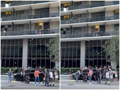 Watch: अचानक आसमान से बरसने लगे नोट, जिसके हाथ जितने आए, लूट लिए, देखिए वीडियो