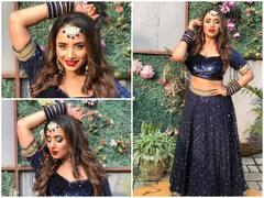 Rani Chatterjee Photos: ब्लू कलर के लहंगे में बला की खूबसूरत लग रही हैं रानी चटर्जी, यहां देखें बेहद ग्लैमरस फोटोशूट