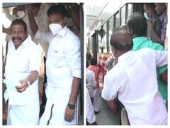 Watch Video:  ‛ஃபுட் போர்டு’ அடித்த அமைச்சர்கள்... தொங்கிச் சென்ற தொண்டர்கள்... இது தான் முன்னுதாரணமா?