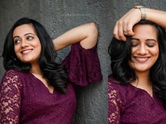 Spruha Joshi : स्पृहा जोशीचा भन्नाट लुक; जांभळ्या रंगाच्या ड्रेसमध्ये खुललं सौंदर्य