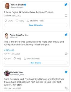 પૂજારા-રહાણેને 'PURANE' (પુરાને) ગણાવીને કરાયા ટ્રોલ, જુઓ બંને પર બન્યા કેવા ફની મીમ્સ....