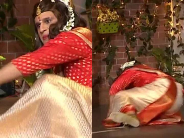 The Kapil Sharma Show: साड़ी पहने Krushna Abhishek धड़ाम से गिरे नीचे, गुस्से में Kapil Sharma से कह गए ऐसी बात! Krushna Abhishek trips and falls on The Kapil Sharma Show, said this thing to Kapil Sharma The Kapil Sharma Show: साड़ी पहने Krushna Abhishek धड़ाम से गिरे नीचे, गुस्से में Kapil Sharma से कह गए ऐसी बात!