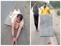 Ujjain News: ओमिक्रॉन के खात्मे के लिए निकली दंडवत यात्रा महाकाल मंदिर पहुंची, लोगों से की गई ये अपील