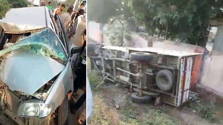 Four persons died in two different accident in Saurashtra Saurashtra Accident : ધ્રોલ-રાજકોટ હાઈવે પર લક્ઝરી બસની ટક્કરે બેનાં મોત, ગોંડલ પાસે કાર અકસ્માતમાં બેના મોત
