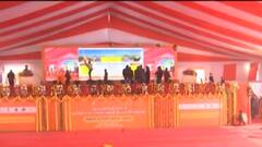 Lucknow :पासिंग आउट परेड में शामिल हुए CM Yogi, DGP Mukul Goyal ने किया स्वागत।