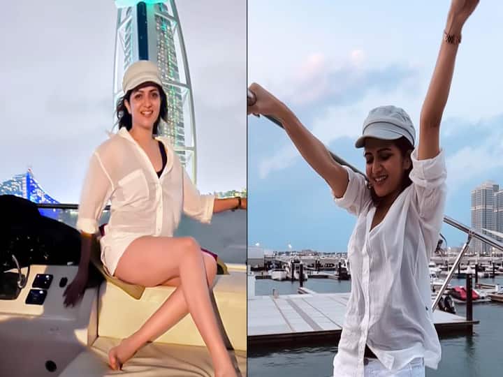 dd neelakandan video goes viral on social media DD Neelakandan: ஒயிட் அண்ட் ப்ளாக்... துபாயில் சுற்றித்திரியும் திவ்யதர்ஷினி... வைரலாகும் வீடியோ