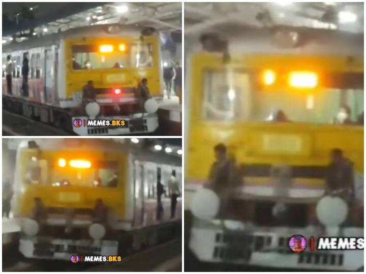 Man did such a dangerous stunt on coupling of train that you will be stunned to see viral video Watch: ट्रेन की कपलिंग पर किया खतरनाक स्टंट, यूजर्स बोले- असली खतरों के खिलाड़ी