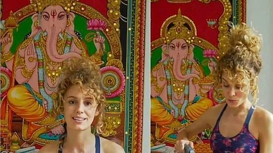 Money Heist's Stockholm aka Esther Acebo reveals Lord Ganesha's painting at her house Money Heist Actress: 'మనీ హైస్ట్' నటి ఇంట్లో గణపతి ఫొటో.. వైరల్ అవుతోన్న పోస్ట్..