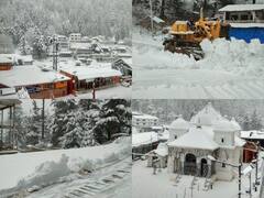 Uttarakhand Snowfall Photos: उत्तरकाशी समेत कई जिलों में मौसम ने ली करवट, पहाड़ों ने ओढ़ी बर्फ की सफेद चादर, देखें तस्वीरें