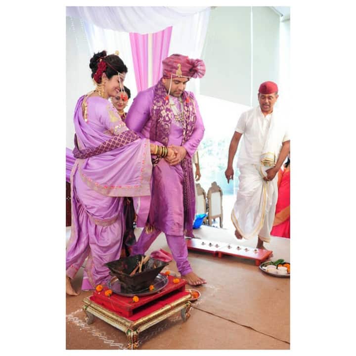 मेहुल आणि अभिज्ञा एकाच कॉलेजमध्ये होते आणि गेल्या पंधरा वर्षांपासून ते एकमेकांना ओळखत होते. (photo:abhidnya.u.b/ig)