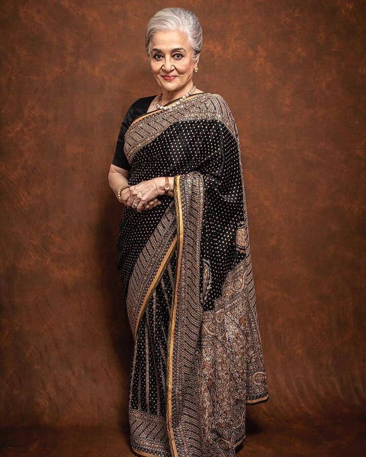The dancing diva who stole hearts with her stunning moves, proved her acting prowess with tragedy roles in films like ‘Do Badan’, ‘Chirag’ and ‘Main Tulsi Tere Aangan Ki’. (Picture Courtesy: @ashaparekh_ji/Instagram)