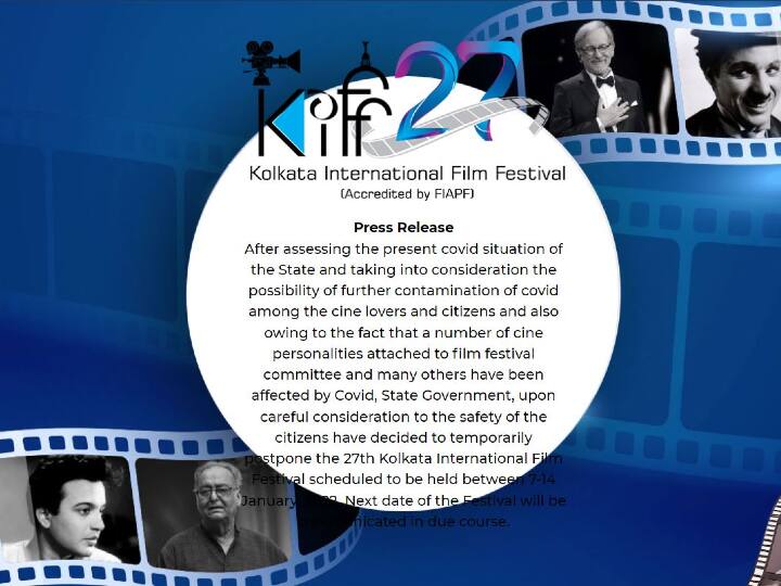 Kolkata International Film Festival postponed over Covid scare Kolkata International Film Festival Postponed Over Covid Scare