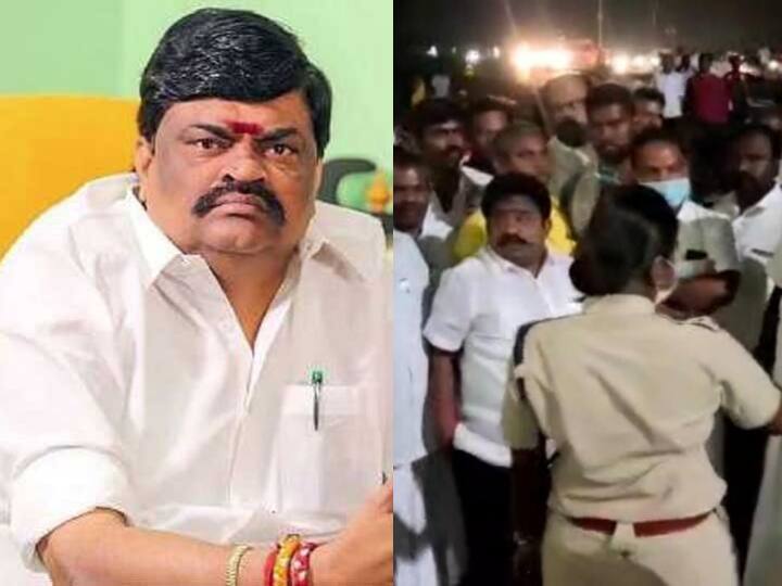 They were detained and arrested when the AIADMK rallied to protest the arrest of former minister Rajendrapalaji Rajendra Balaji Arrest: ராஜேந்திர பாலாஜி கைதிற்கு எதிர்ப்பு... காவல்துறை வாகனம் மறிப்பு.. கைதான அதிமுகவினர்..