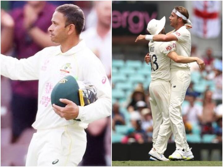 AUS vs ENG 4th Test Day 2 Stumps: उस्मान ख्वाजा ने जड़ा शतक तो ब्रॉड ने चटकाए पांच विकेट, ऐसा रहा दूसरा दिन Australia vs England 4th Test England trail by 403 runs australia declare 416/8 Sydney Usman Khawaja smashed 137 runs Stuart Broad took 5 wickets AUS vs ENG 4th Test Day 2 Stumps: उस्मान ख्वाजा ने जड़ा शतक तो ब्रॉड ने चटकाए पांच विकेट, ऐसा रहा दूसरा दिन