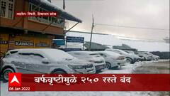 Khardung Himachal : जगातील सर्वाधिक उंचीवर असलेल्या दुसऱ्या रस्त्यावर मोठ्या प्रमाणावर हिमवृष्टी