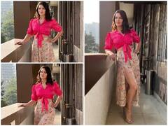 Sunny Photos: પિન્ક ક્રૉપ ટૉપ અને થાઇ સ્લિટમાં સની લિયૉનીએ શેર કરી ખાસ તસવીરો, જોઇને ફેન્સ થયા ક્રેઝી...........