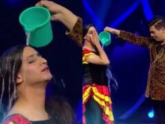 Watch: रियलटी शो में Karan Johar ने किया टिप टिप बरसा पानी गाने पर रोमांटिक डांस, कंटेस्टेंट के सिर पर उड़ेल दिया पानी!