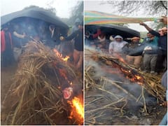 MP News: भिंड जिले में मानवता शर्मसार, मुक्तिधाम न होने की वजह से बारिश में तिरपाल के नीचे हुआ अंतिम संस्कार