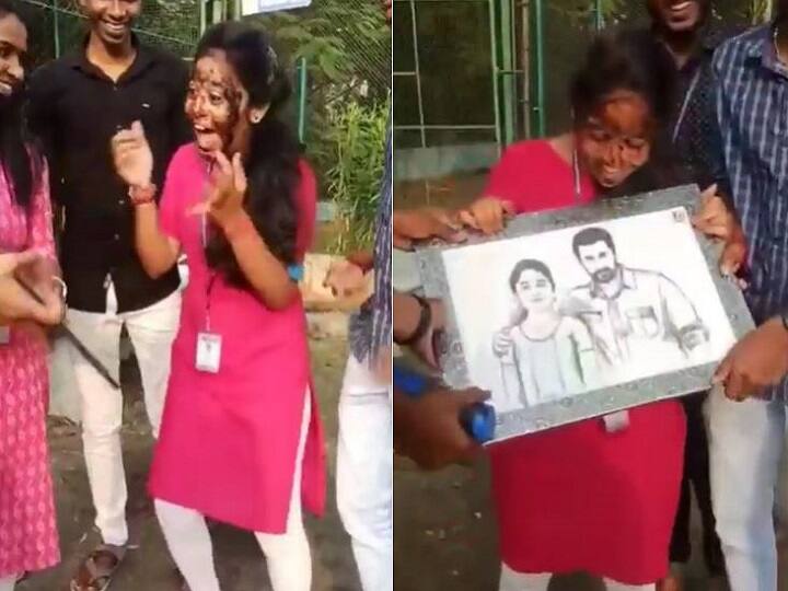 Surya Die-hard Girl Fan Happiness goes Viral On Social Media Watch Video: அய்யய்யோ சூர்யா அண்ணா.. பிறந்த நாள் பரிசால் ஆனந்தக் கடலில் துள்ளிக்குதித்த ரசிகை.. வைரல் வீடியோ