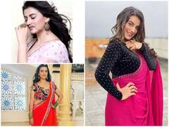 Akshara Singh Look: साड़ी में भी किसी अप्सरा से कम नहीं लगती भोजपुरी एक्ट्रेस अक्षरा सिंह, देखें तस्वीरें