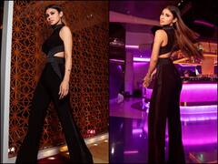 IN PICS | Mouni Roy’s Black Jumpsuit And Nude Look Is The Perfect Go-To Look For A Party