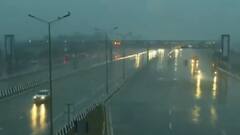 Delhi में बारिश ने बढ़ाई ठंड, Sonipat में Flyover की सड़क धंसी