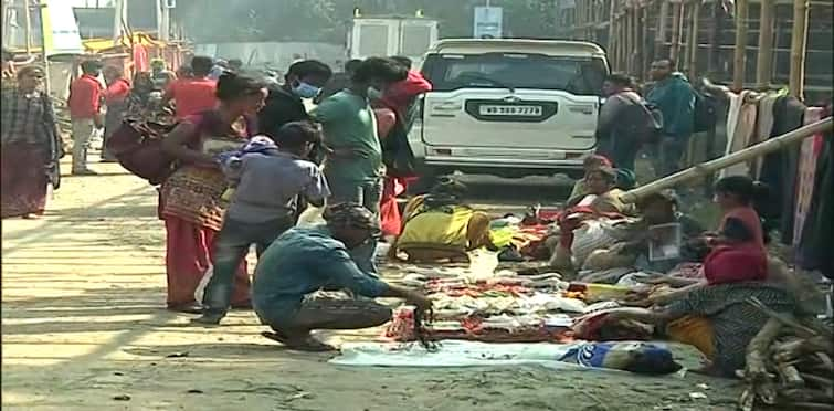 Gangasagar mela 2022 kapilmuni ashram in amid covid surge at west bengal Gangasagar Mela: গঙ্গাসাগরের পুণ্যার্থীদের মধ্যে ৯ জন কোভিড পজিটিভ, মাস্ক-হীন অধিকাংশ