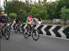 MK stalin morning bicycle ride: முதலமைச்சர் ஸ்டாலினின் சைக்கிளிங் போட்டோஸ்