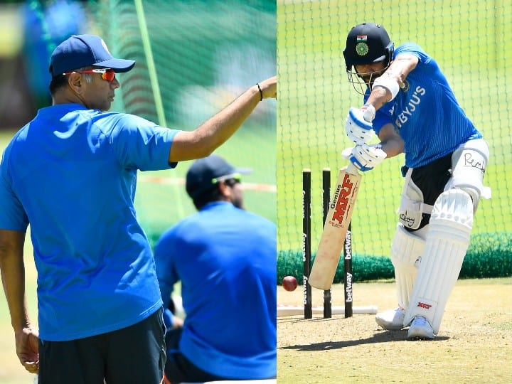 Virat Kohli can be seen batting in Cape Town Test, coach Dravid is giving special training
