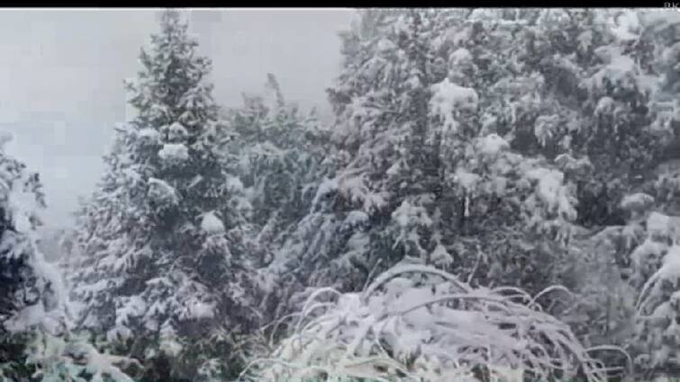 Hujan Salju Uttarakhand: Salju ada di sekitar pegunungan, lihat pemandangan ini.  berita hindi