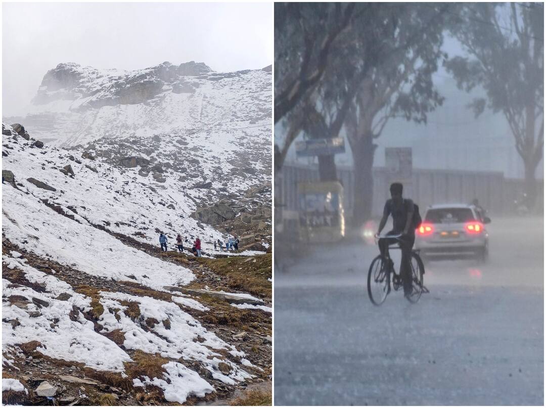 Weather Updates: जम्मू-कश्मीर, हिमाचल और उत्तराखंड में भारी बर्फबारी से लोग परेशान, दिल्ली समेत उत्तर भारत में बारिश जारी Weather Updates: Heavy snowfall in Jammu and Kashmir, Himachal and Uttarakhand, rain continues in North India Weather Updates: जम्मू-कश्मीर, हिमाचल और उत्तराखंड में भारी बर्फबारी से लोग परेशान, दिल्ली समेत उत्तर भारत में बारिश जारी