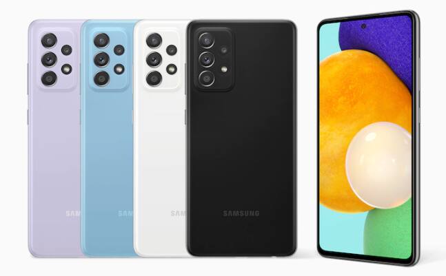 Samsung Galaxy A52: इसमें 6.5 इंच की डिस्प्ले दी गई है. फोन में 6जीबी की रैम के साथ 128जीबी की इंटरनल मैमोरी दी गई है. फोन IP67 सर्टिफिकेशन के साथ आता है. मतलब इसे 30 मिनट तक एक मीटर पानी के अंदर रखने पर यह खराब नहीं होगा. अमेजन पर इसकी कीमत 24999 रुपये है.