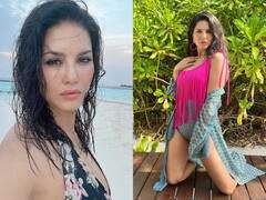 Sunny Leone Photos: मालदीव में अपने हुस्न के जलवे बिखेर रहीं सनी लियोनी, पिंक मोनॉकनी पहने तस्वीरें हो रहीं वायरल