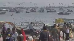 Prayagraj | Devotees arrive for Magh Mela, say: 'Corona se darr nahi lagta, bhagwan par aastha hai'