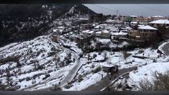 Snowfall in north India : उत्तरेकडील राज्यात थंडीची जोरदार लाट, हिमाचल प्रदेशात जोरदार बर्फवृष्टी