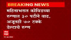 Covid Maharashtra: महिन्याभरात केविडच्या रुग्णात 30 पटीने वाढ अजूनही 70 टक्के डेल्टाचे रुग्ण ABP Majha