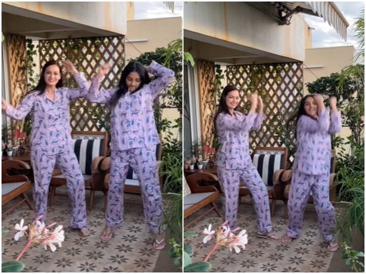 Dia Mirza And Stepdaughter Samaira Rekhi Dance To Akons Bananza In Matching Pjs Watch