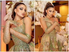 Urvashi Rautela Photos: शिमरी गोल्डन ड्रेस में उर्वशी रौतेला ने दिखाया हुस्न का जलवा, दिलकश अदाओं को देख फैंस हुए मदहोश