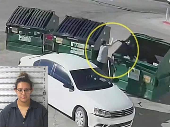 Mexico young woman threw a newborn baby into a garbage Watch Video | 'அது குப்பை இல்லை.. குழந்தை.' கவனித்த கடைக்காரர்!  சிசிடிவியால் சிக்கிய இளம்பெண்!