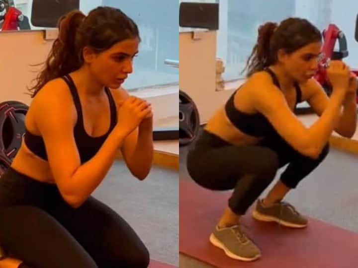 Watch: Samantha Ruth ने चुटकियों में कर दिया इतना टफ वर्कआउट, फैंस को भी किया चैलेंज samantha ruth prabhu workout video level up challenge for fans Watch: Samantha Ruth ने चुटकियों में कर दिया इतना टफ वर्कआउट, फैंस को भी किया चैलेंज