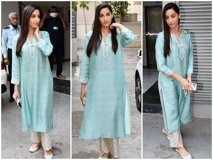 Nora Fatehi Latest Photos: डांसिंग सेंसेशन नोरा फतेही (Nora Fatehi) को हाल ही में मुंबई में एक ऑफिस के बाहर स्पॉट किया गया. इस दौरान नोरा फतेही (Nora Fatehi) की कुछ लेटेस्ट तस्वीरें हम आपके लिए लेकर आए हैं जिन्हें आप आगे की स्लाइड्स में देख सकते हैं.