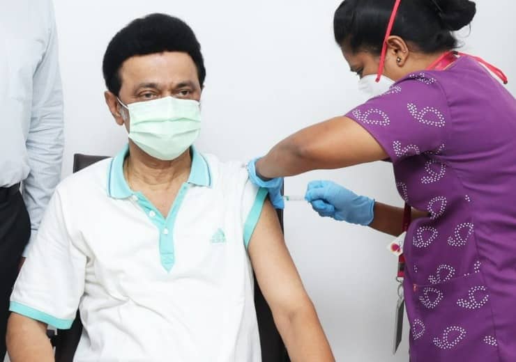 TN CM Stalin Gets Booster Vaccine Dose In Chennai, Urges Eligible Persons To Take Vaccine & Protect Country TN CM Stalin Gets Booster Vaccine Dose In Chennai, Urges Eligible Persons To Take Vaccine & Protect Country