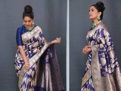 Sonali Kulkarni: बनारसी साडी, कुंदन ज्वेलरी सोनालीचा शाही लूक चर्चेत