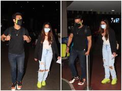 Spotted: गर्लफ्रेंड Kirti Kharbanda के साथ देर रात दुबई से इस अंदाज में लौटे Pulkit Samrat