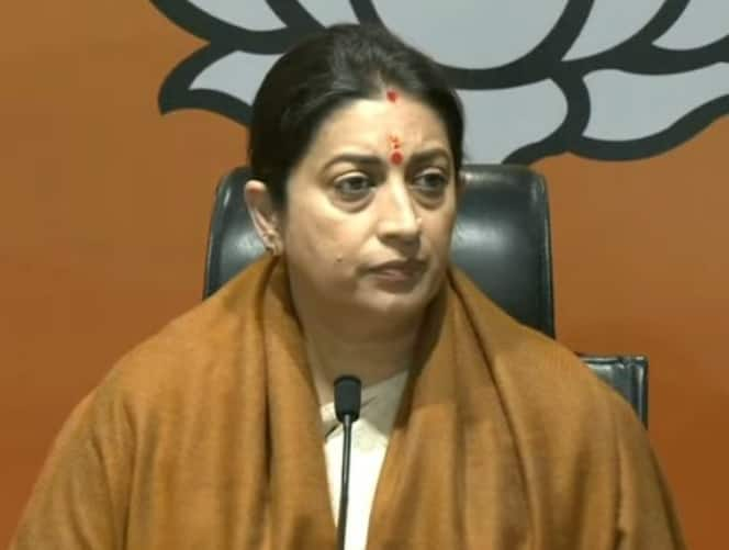 ‘Who in Congress would benefit?’: Smriti Irani on PM’s security breach Punjab Election 2022: PMની સુરક્ષામાં ચૂક પર ભડી સ્મૃતિ ઇરાની, પૂછ્યુ- કેમ પંજાબના મુખ્યમંત્રીએ પ્રિયંકા ગાંધીને સિક્યોરિટી પ્રોટોકોલનું બ્રીફિંગ કર્યું